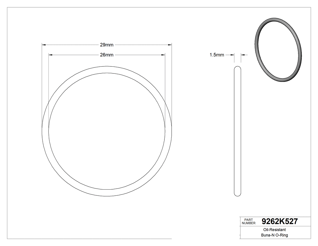 Technical drawing - 9262K527